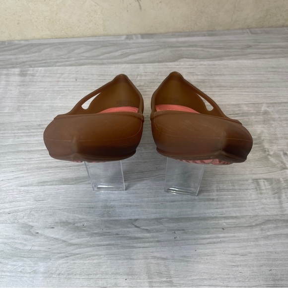 CROCS Rio Pointed Toe Jelly Slip On Flats Comfort Shoes Womens size 8 - Picture 3 of 9